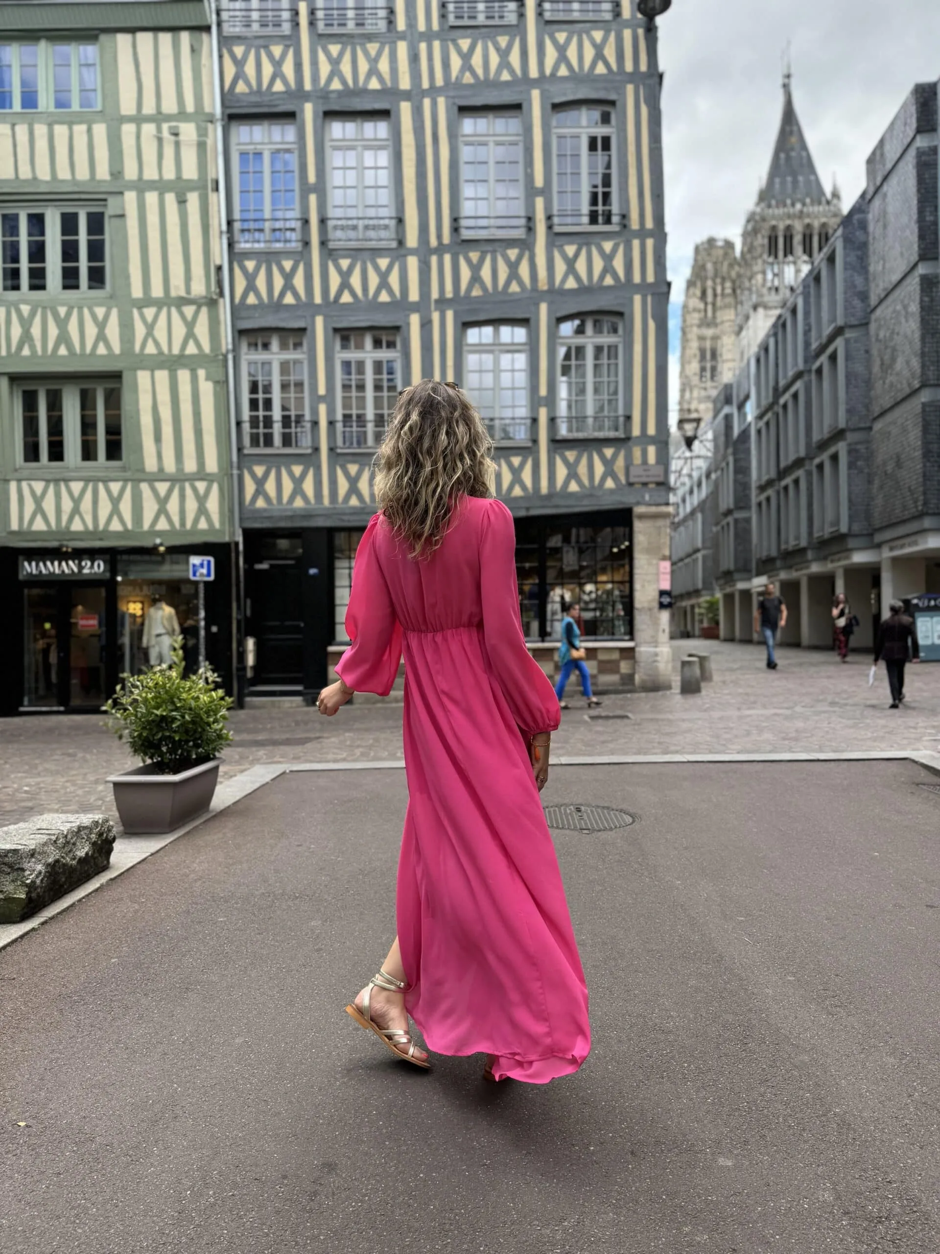 Robe rose « clem » | Concept Store En Ligne | Jade & Lisa